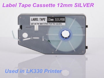 Bande 12mm de fabricant de label de lettrage d'olive pour l'installation électrique, argent