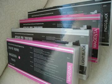 Cartouches d'encre rechargeables pour les imprimantes larges de format d'EPSON