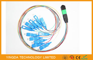 Corde de correction du câble équipé de fibre de brin de l'hydre 12 de Sc/MTP MPO pour FTTX