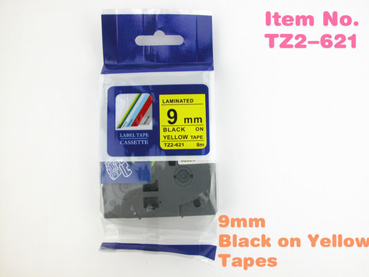 noir de P-contact sur le remplacement jaune de bande de label pour le frère TZ-621
