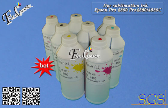 Encres de sublimation de colorant pour la pro encre d'imprimerie de Transfet de la chaleur de 4800 imprimantes d'Epson