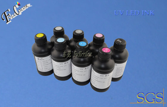 L'encre durcissable menée UV pour le jet d'encre large de format d'Epson Pro4800/encre d'imprimerie à plat, 8 colorent l'encre de lumière UV