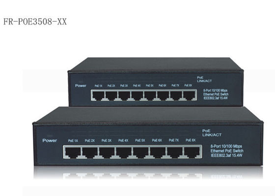 Puissance de 8 ports au-dessus du commutateur 10/100/1000M d'Ethernet avec IEEE 802.3af