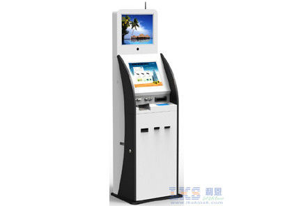 Affichage en acier de kiosque de Digital laminé à froid 17 par pouces avec des modules de question de carte de scanner d'identification