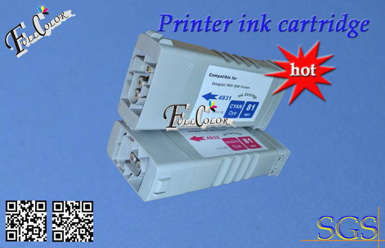 Encre d'imprimerie C4930A HP 81 de Copatible cartouche à l'encre noire de 680 ml pour l'imprimante de Desiginjet HP5000 HP5500 D5800