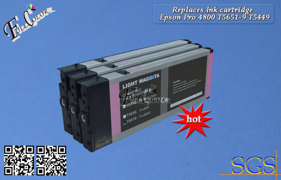 La cartouche d'encre d'imprimerie compatible Eposon pro 4800 remplacent Cartridgte T5651-9