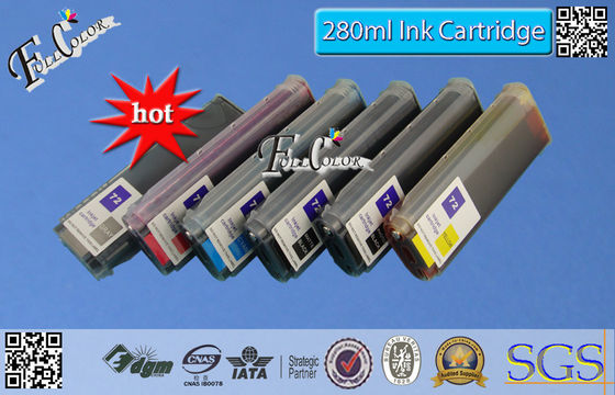 Pp 6 colorent les cartouches d'encre rechargeables de grand format pour HP T1100/imprimante 260ml de T1100ps