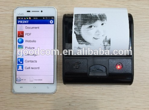 Travail mobile androïde de l'imprimante MTP80B de reçu avec Smartphone androïde et comprimé par Bluetooth